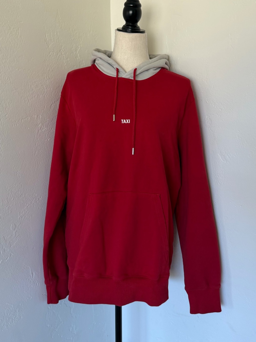 Helmut Lang Red & Grey Limited Edition Hong Kong Taxi Hoodie [L]